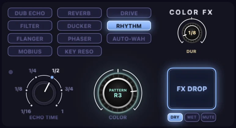 Rhythm turned right on 1/8 slices for the amen roll